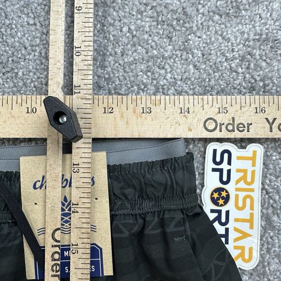 Chubbies 5.5" The Ultimate Training Shorts Mens Sz Medium Black The Quests - Picture 11 of 11